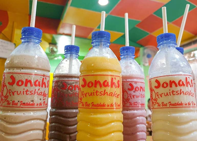 Shakes from Jonah's Fruitshake Boracay