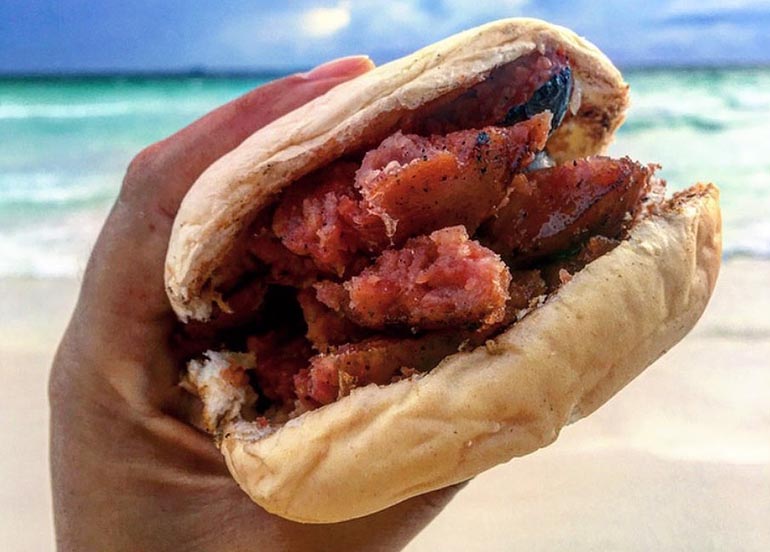 Chori Burger from Merly's BBQ