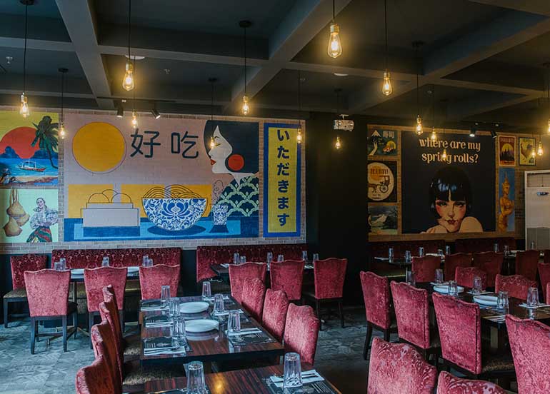 Interiors and Dining Area from Bistro Charlemagne
