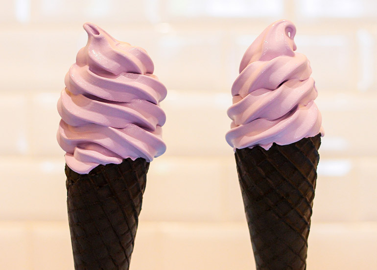 Ube Soft Serve from am.pm