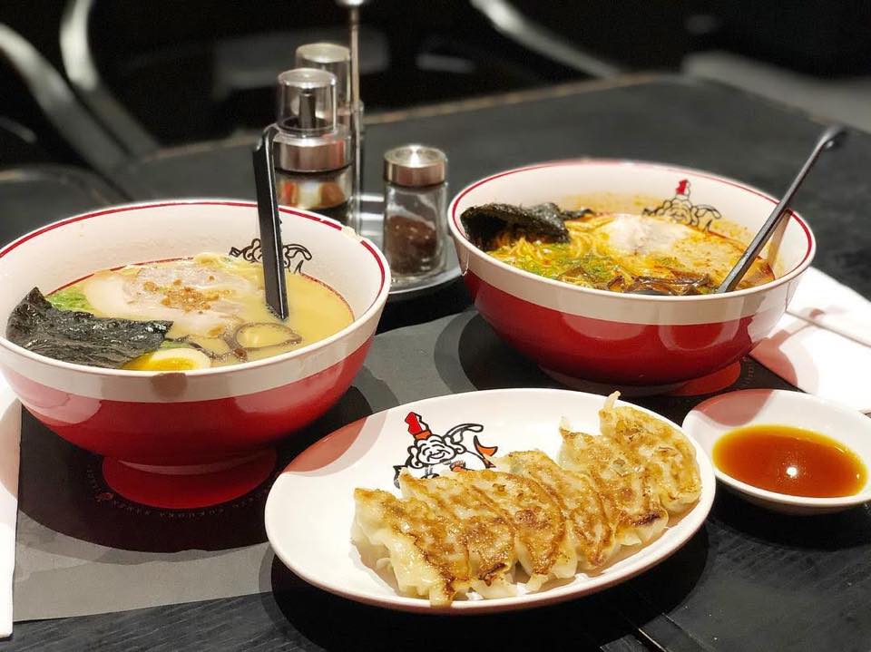 Gyoza and Ramen from Ikkoryu Fukuoka Ramen