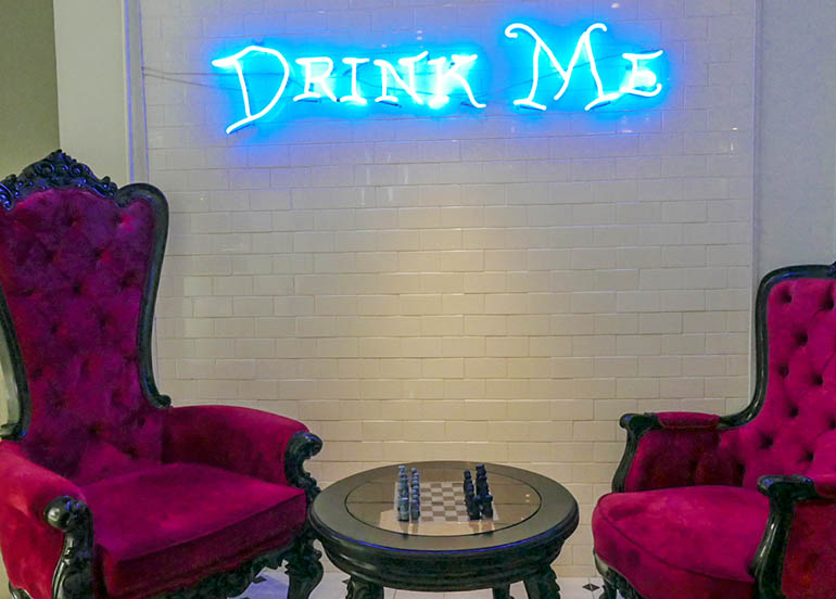 Interiors and Dining Area of Alice Tea Salon