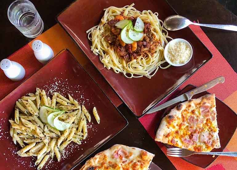 Pastas and Pizza from Tratorria Altrove Siargao