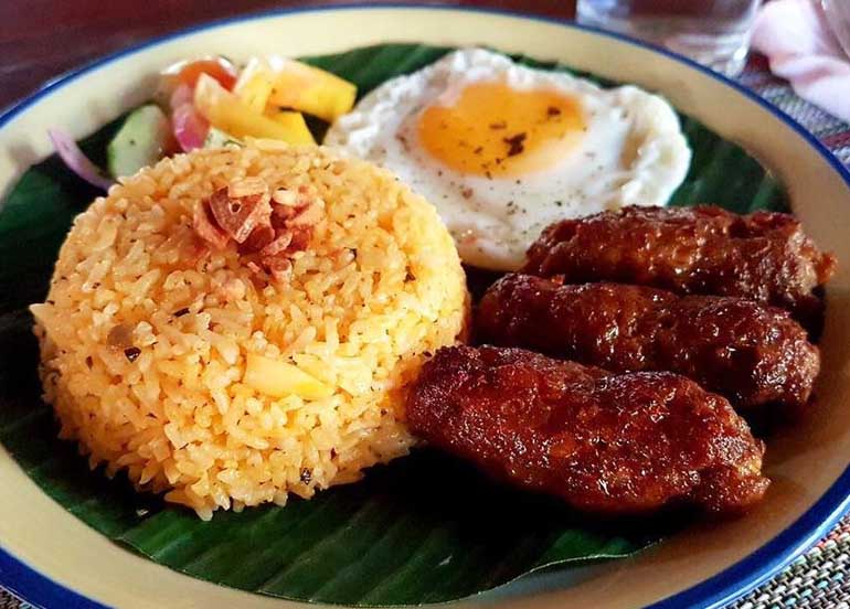 Longsilog from Harana Surf Resort Siargao