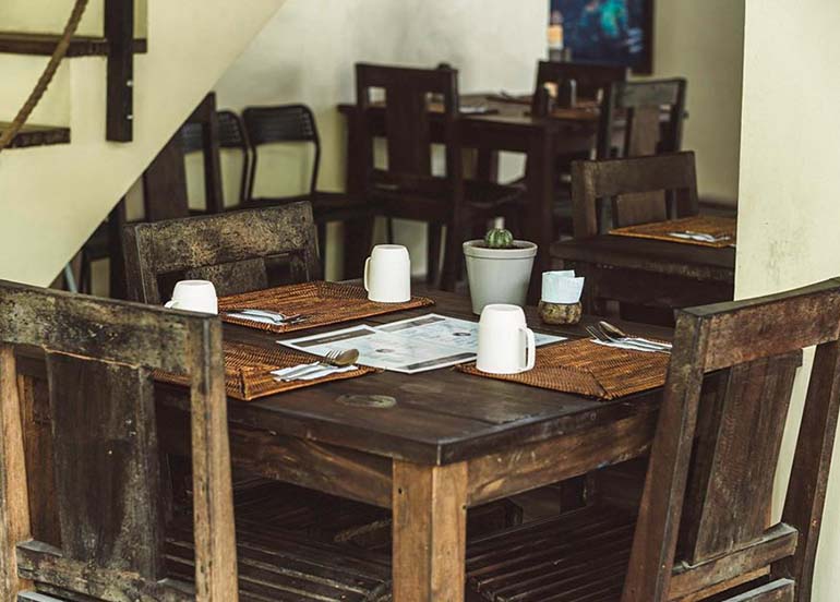 Dining Area of Buddha's Surf Resort