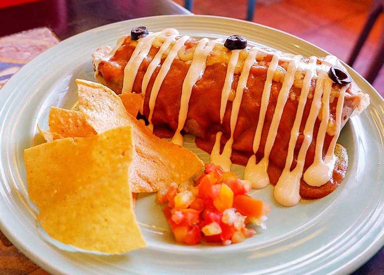 Wet Burrito from Spanglish Restaurant