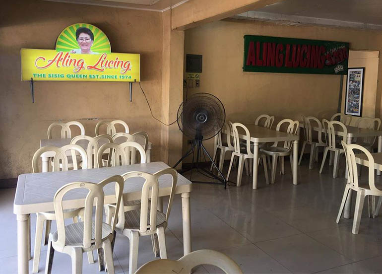 Dining Area and Interiors of Aling Lucing Sisig