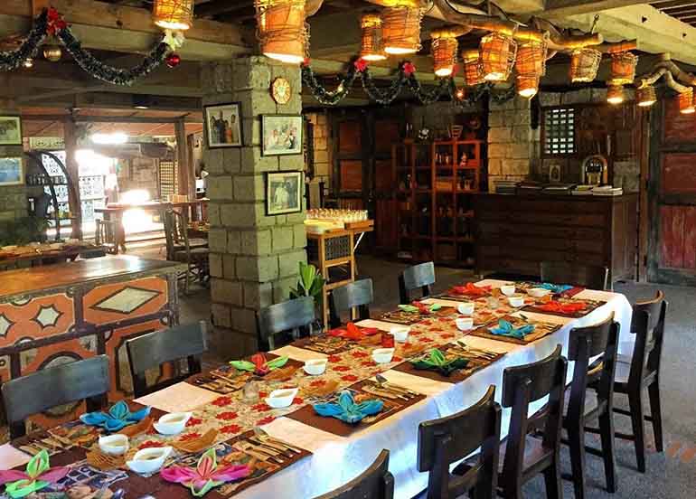 Dining Area and Interiors of Bale Dutung Pampanga
