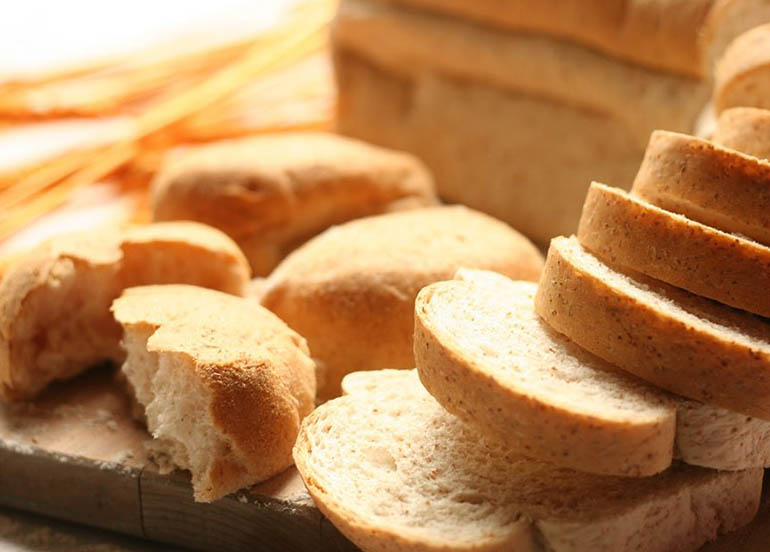 Pandesal and Loaf of Bread from Pan De Manila