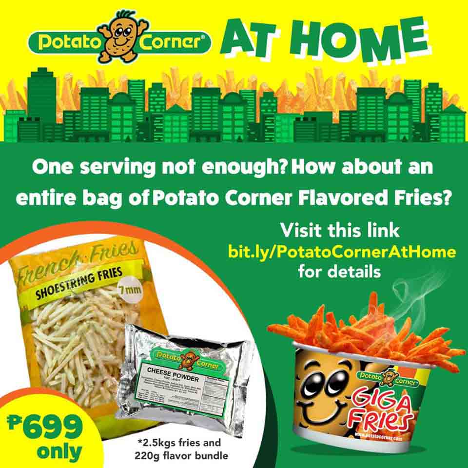 Potato Corner Ready to Cook Fries at Home