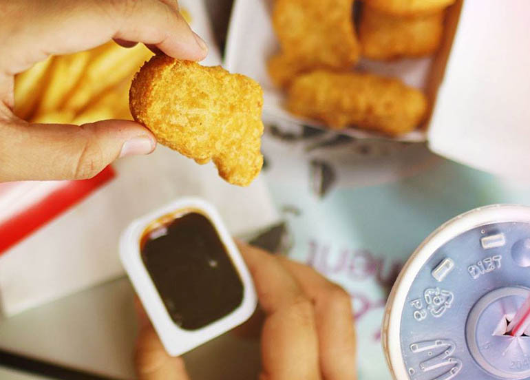 McNuggets and Barbeque Sacue from McDonald's