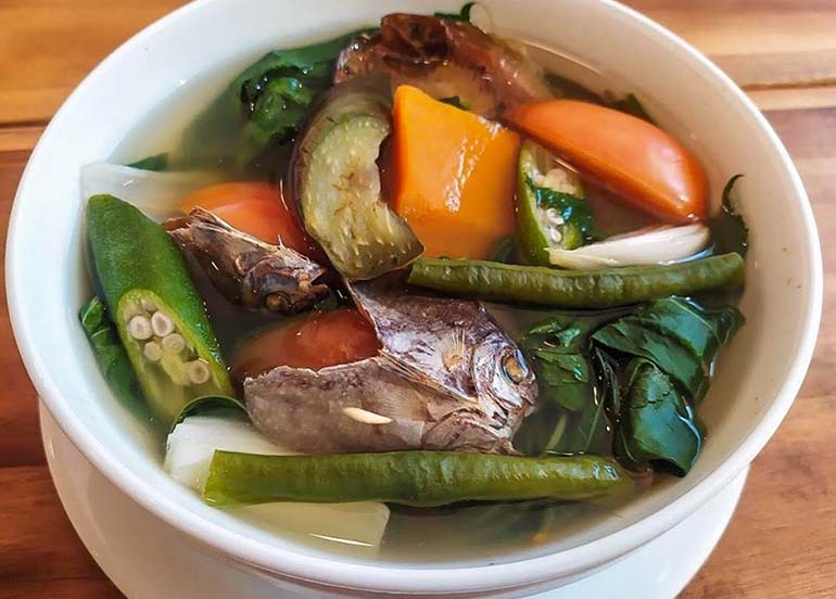 Vegetables and Fish from Bacolod Chicken Inasal