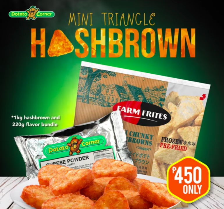 potato corner deilvery hashbrowns