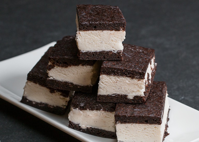 brownie ice cream sandwiches