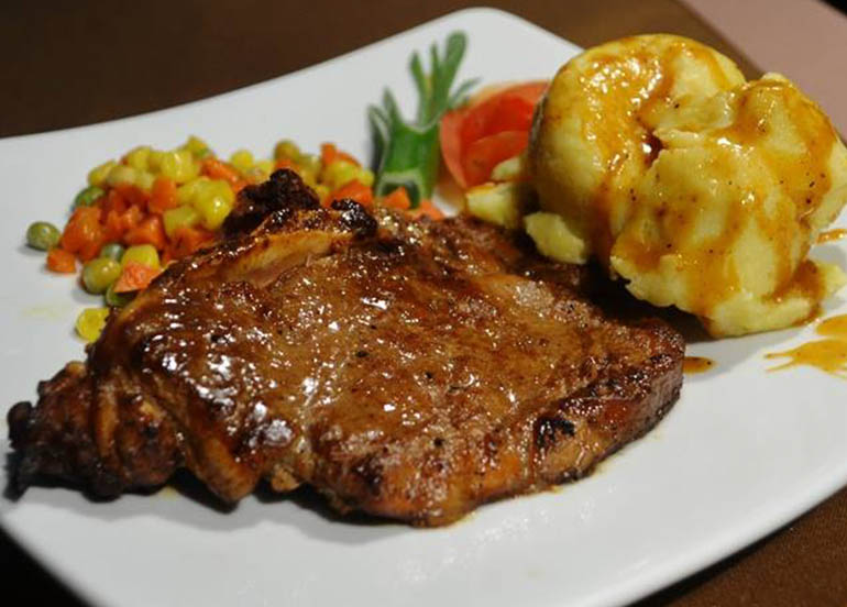 T-Bone Steak and Mashed Potatoes from Bulalo Capital