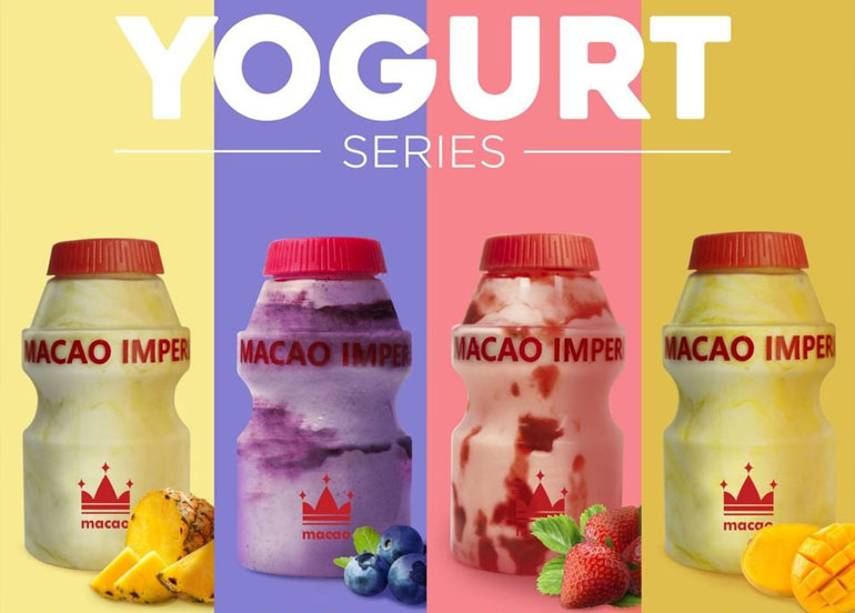 macao imperial tea, yogurt series