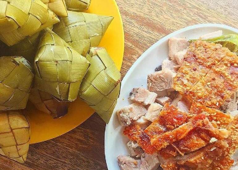 Tatang's Puso and Lechon