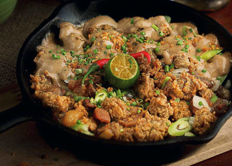 Locavore Lechon Oyster Sisig