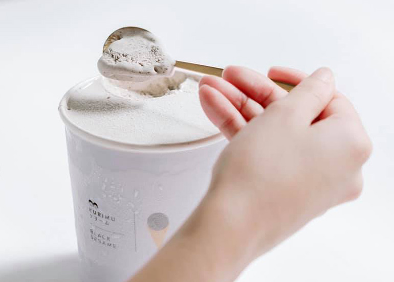 Black Sesame Ice Cream from Kurimu