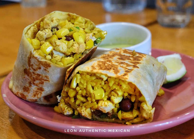 Leon Authentic Mexican, Burrito