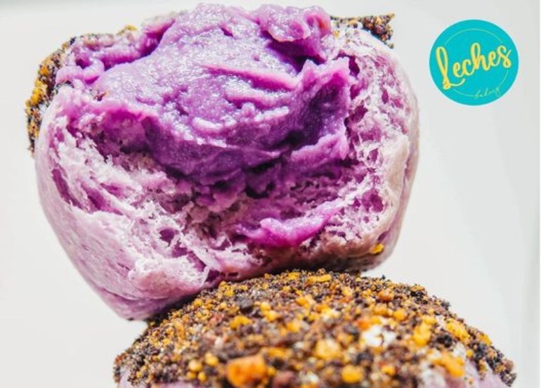 leches bakery ube pastel