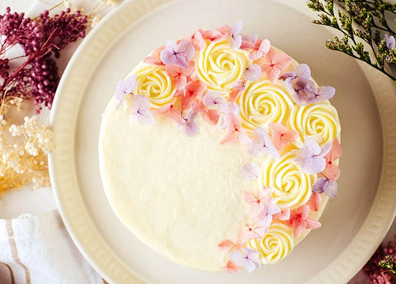 velvet bloom cake kumori